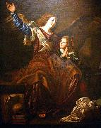CAVAROZZI, Bartolomeo Guardian angel oil on canvas
